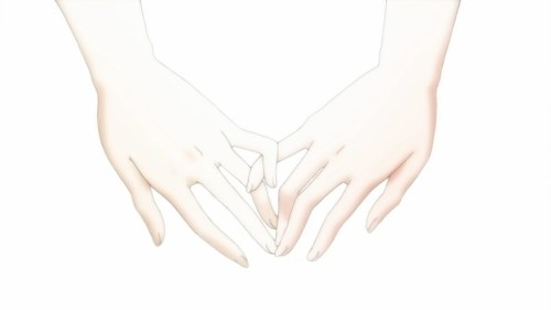 Aoi Hana hands intertwining