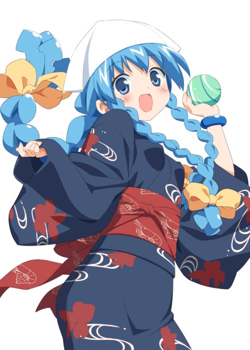 Shinryjaku Ika Musume Peko festival kimono squid girl